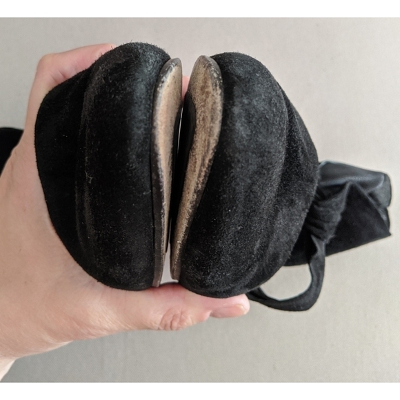 Eileen Fisher Mary Knotted Cutout Black Suede Pump - Picture 9 of 10